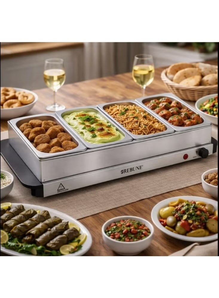 REBUNE 4-burner buffet heater - Image 2